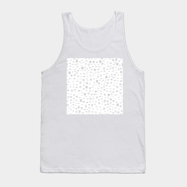 Light Gray Spots Tank Top by Carolina Díaz